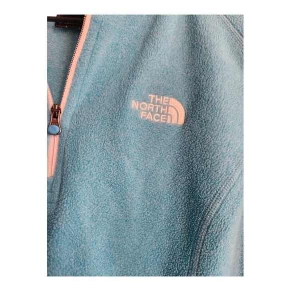 NORTH Face xs women's blue light fleece pullover - Picture 3 of 5